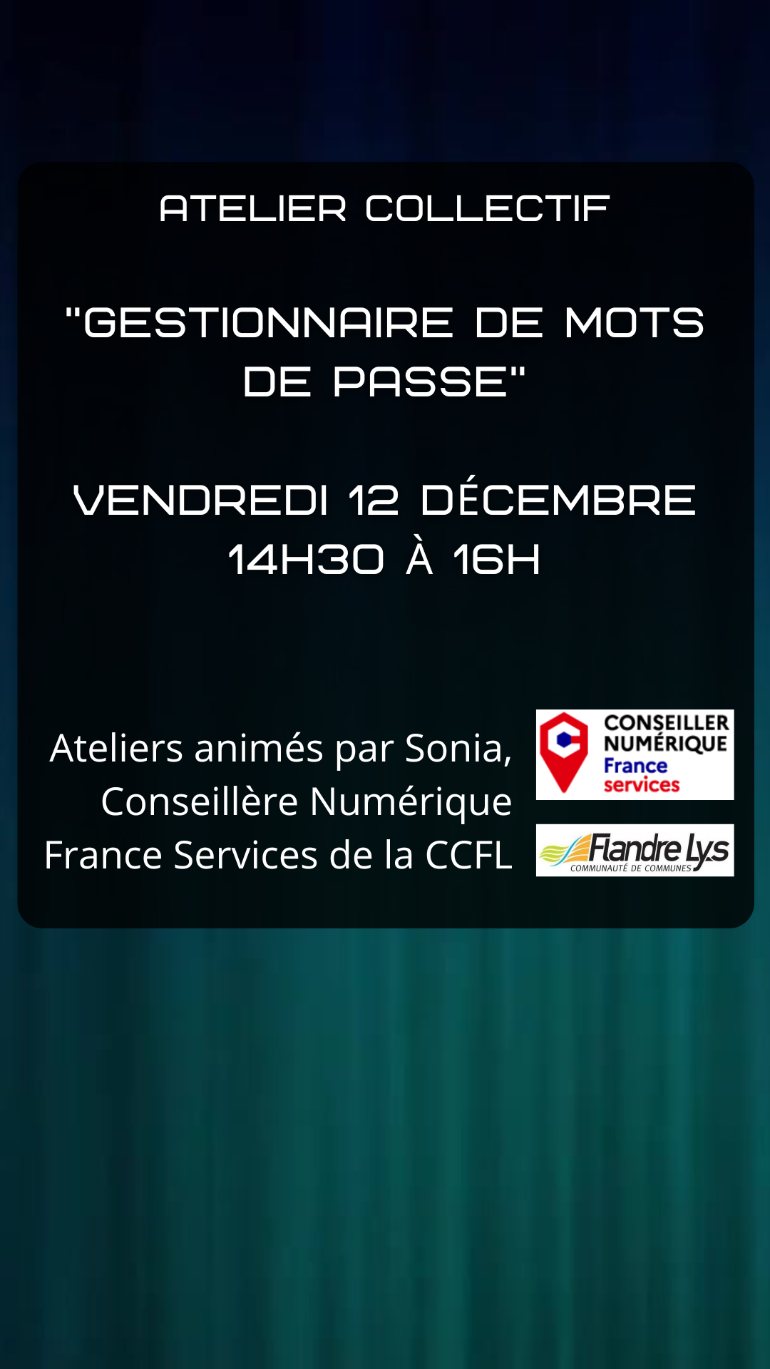 Atelier Numérique Collectif "Gestionnaire de mots de passe"