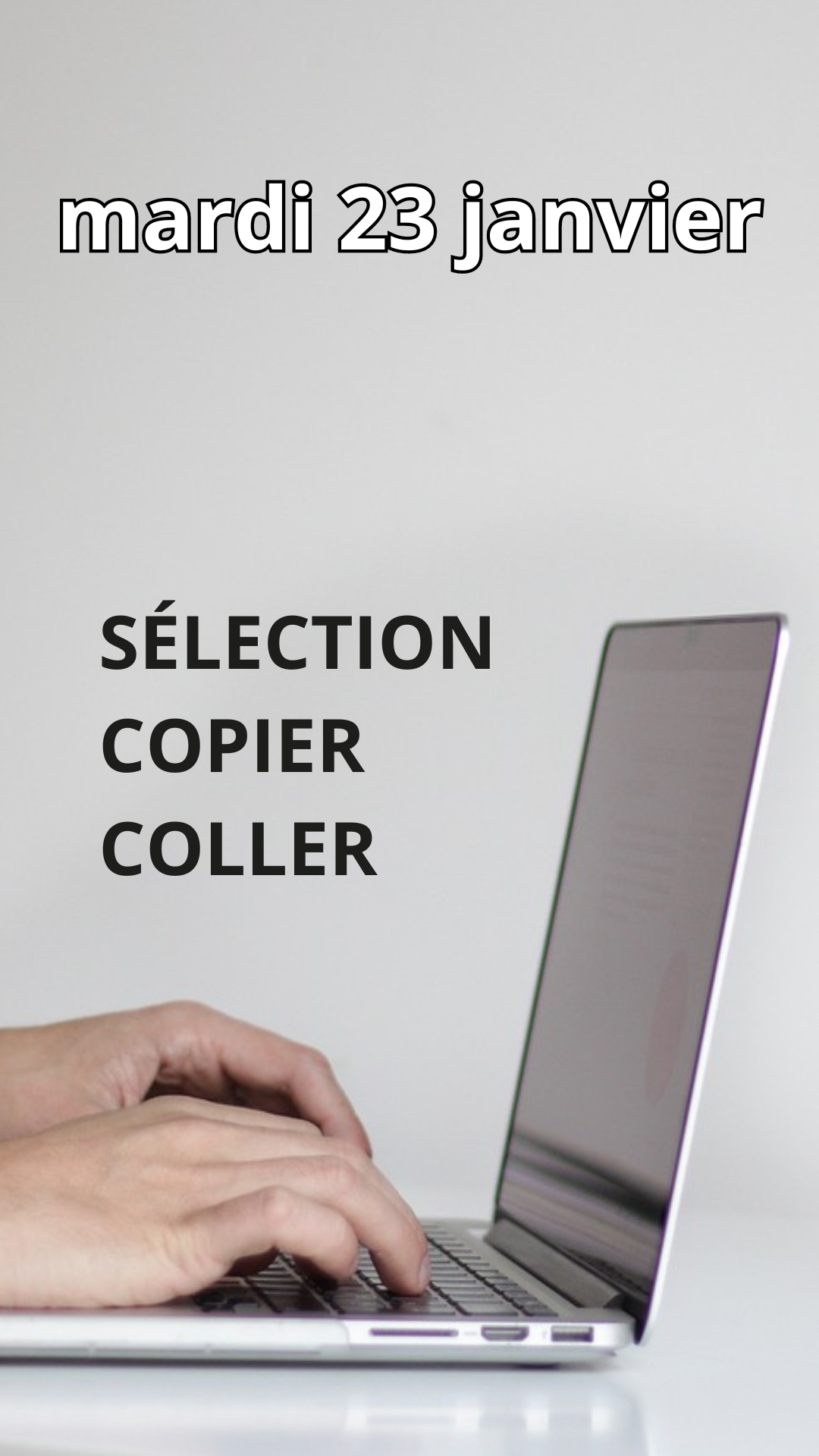 Formation à thème "Sélections et COPIER-COLLER"