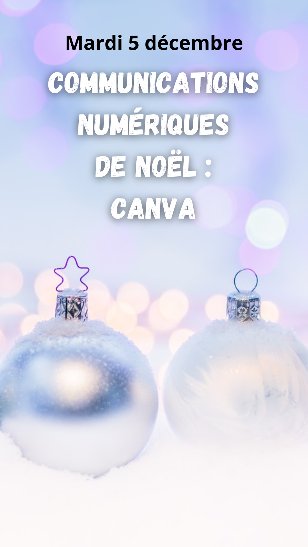 Formation collective "Communications numériques de Noël : CANVA"